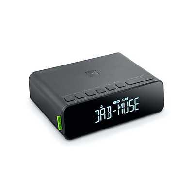 Muse Alarm function M-175 WI AUX in Alarm Clock Black