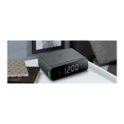 Muse Alarm function M-175 WI AUX in Alarm Clock Black