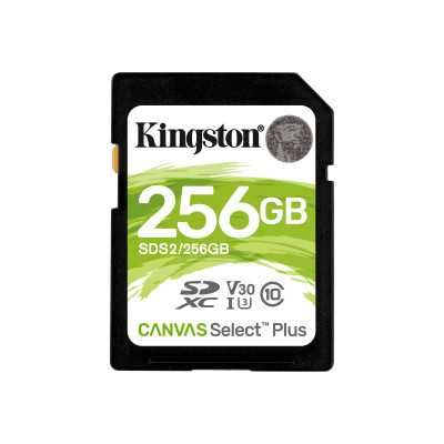 Kingston Canvas Select Plus - flash memory card - 256 GB - SDXC UHS-I Kingston