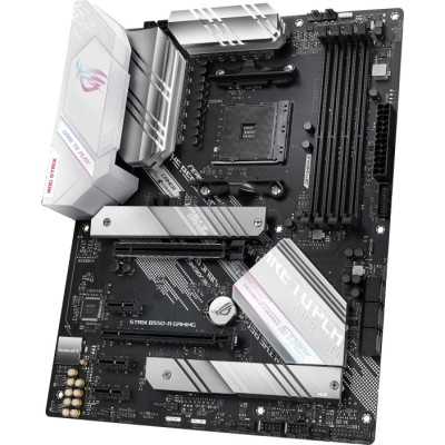 Asus ROG STRIX B550-A GAMING Processor family AMD Processor socket AM4 DDR4 DIMM Memory slots 4 Supported hard disk drive interf