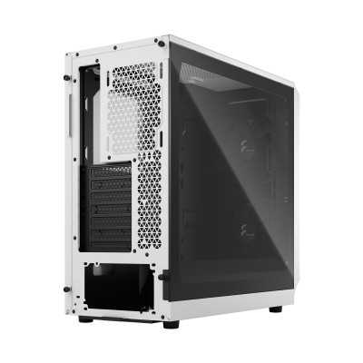 Fractal Design Focus 2 Side window White TG Clear Tint Midi Tower Power supply included No