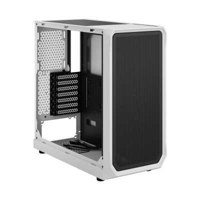 Fractal Design Focus 2 Side window White TG Clear Tint Midi Tower Power supply included No