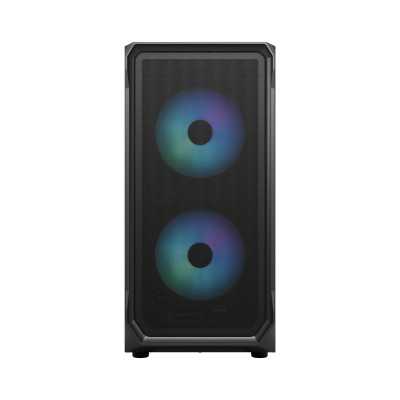 Fractal Design Focus 2 Side window RGB Black TG Clear Tint Midi Tower Power supply included No