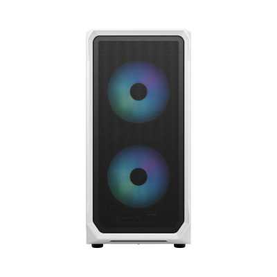 Fractal Design Focus 2 Side window RGB White TG Clear Tint Midi Tower Power supply included No