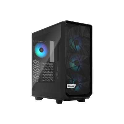 Fractal Design Meshify 2 Compact RGB Side window Black TG Light Tint Mid-Tower Power supply included No