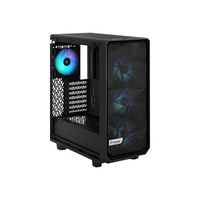 Fractal Design Meshify 2 Compact RGB Side window Black TG Light Tint Mid-Tower Power supply included No