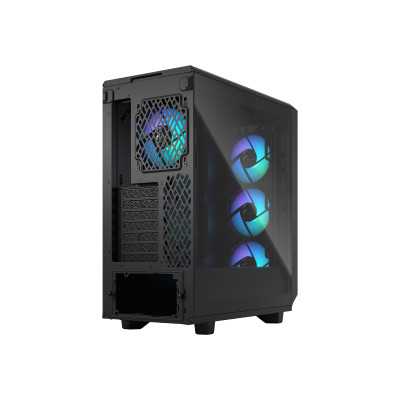 Fractal Design Meshify 2 Compact RGB Side window Black TG Light Tint Mid-Tower Power supply included No