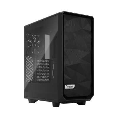 Fractal Design Meshify 2 Compact Lite Side window Black TG Light tint Mid-Tower Power supply included No