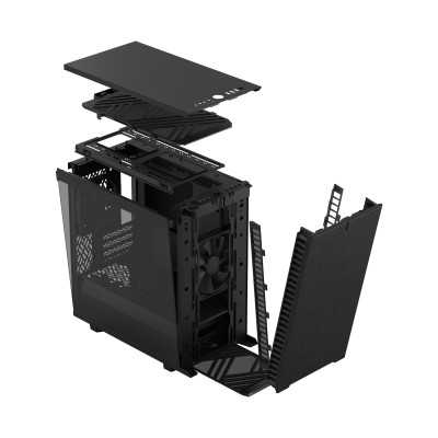 Fractal Design Define 7 Mini Side window Black TG Light Tint mATX, Mini-DTX, Mini ITX Power supply included No