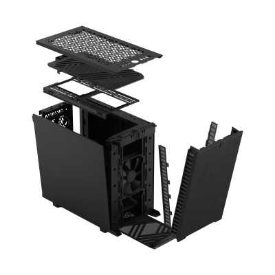 Fractal Design Define 7 Nano Side window Black Solid Mini ITX, Mini-DTX Power supply included No