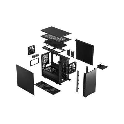 Fractal Design Define 7 Nano Side window Black Solid Mini ITX, Mini-DTX Power supply included No