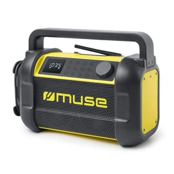 Muse M-928 BTY radijo garsiakalbis, atsparus vandeniui Bluetooth Belaidis ryšys Juoda/geltona