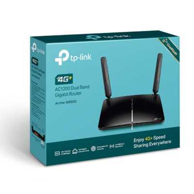 TP-LINK 4G+ LTE Router Archer MR600 802.11ac 300+867 Mbit/s 10/100/1000 Mbit/s Ethernet LAN (RJ-45) ports 3 Mesh Support No MU-M