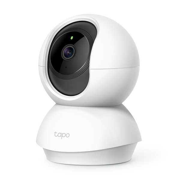 TP-LINK Pan/Tilt namų apsaugos Wi-Fi kamera Tapo C200 4mm/F/2.4 privatumo režimas, garso ir šviesos signalizacija, judesio aptik