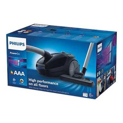 Philips Vacuum cleaner PowerGo FC8241/09 Bagged Power 750 W Dust capacity 3 L Black