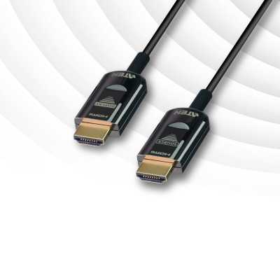 Aten VE781030 30M True 4K HDMI Active Optical Cable, True 4K@30m Aten True 4K HDMI Active Optical Cable Black HDMI to HDMI 30 m