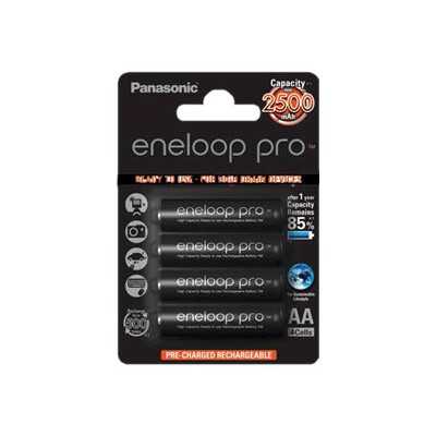 Panasonic ENELOOP Pro BK-3HCDE/4BE AA 2500 mAh 4 pc(s)