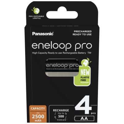 Panasonic ENELOOP Pro BK-3HCDE/4BE AA 2500 mAh 4 pc(s)