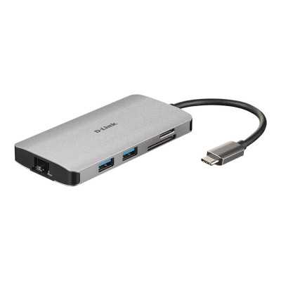 D-Link 8-in-1 USB-C Hub with HDMI/Ethernet/Card Reader/Power Delivery DUB-M810 USB hub USB Type-C