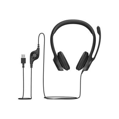 Logitech Computer headset H390 Built-in microphone USB Type-A Black