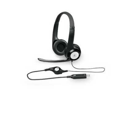 Logitech Computer headset H390 Built-in microphone USB Type-A Black