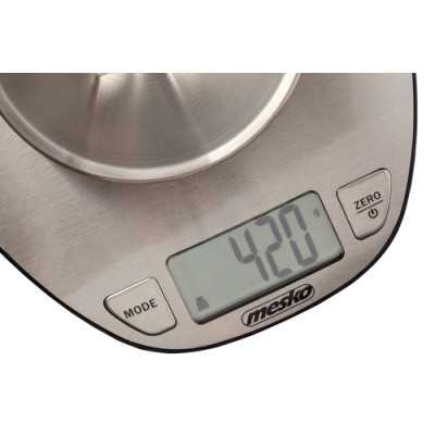 Mesko Kitchen Scale MS 3152 Maximum weight (capacity) 5 kg Graduation 1 g Display type LCD Stainless steel