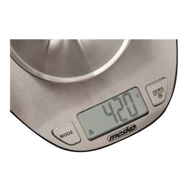 Mesko Kitchen Scale MS 3152 Maximum weight (capacity) 5 kg Graduation 1 g Display type LCD Stainless steel