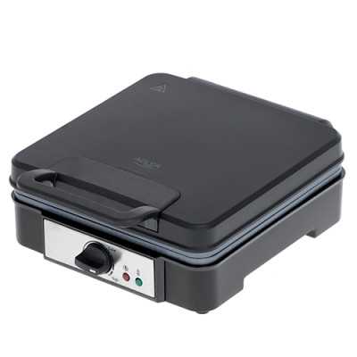 Adler Waffle Maker AD 3049 1200 W Number of pastry 4 Belgium Black