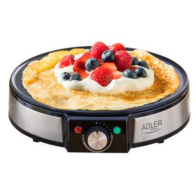 Adler Crepe Maker AD 3058 1600 W Number of pastry 1 Crepe Stainless Steel/Black