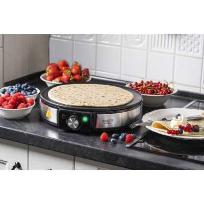 Adler Crepe Maker AD 3058 1600 W Number of pastry 1 Crepe Stainless Steel/Black