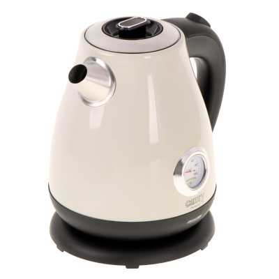 Camry Kettle with a thermometer CR 1344 Electric 2200 W 1.7 L Stainless steel 360 rotational base Cream