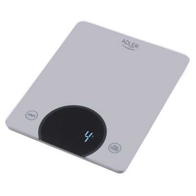 Adler Kitchen Scale AD 3173s Maximum weight (capacity) 10 kg Graduation 1 g Display type LED Grey