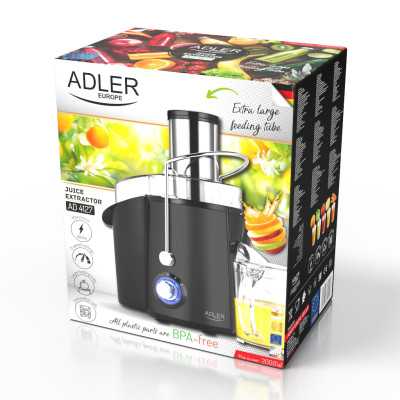 Adler Juicer AD 4127 Type Juicer maker Matt Black 1000 W Number of speeds 2