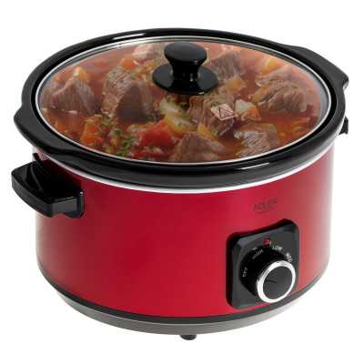 Adler Slow cooker AD 6413r 290 W 5.8 L Number of programs 3 Red