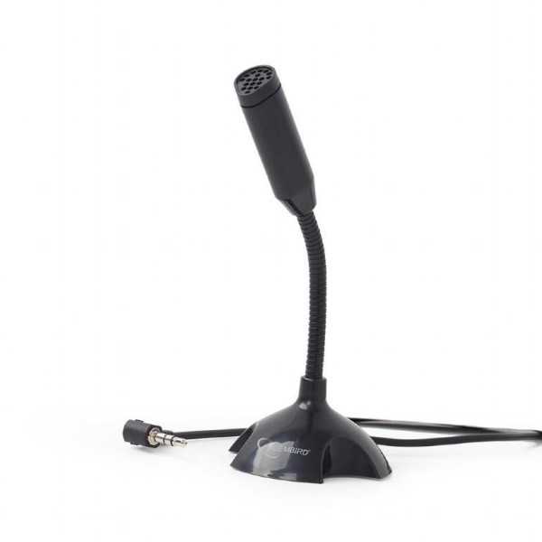 Gembird Desktop microphone MIC-D-02 3.5 mm 3.5 mm audio plug Black