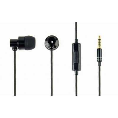 Gembird Metal earphones with microphone "Paris" Built-in microphone 3.5 mm Black