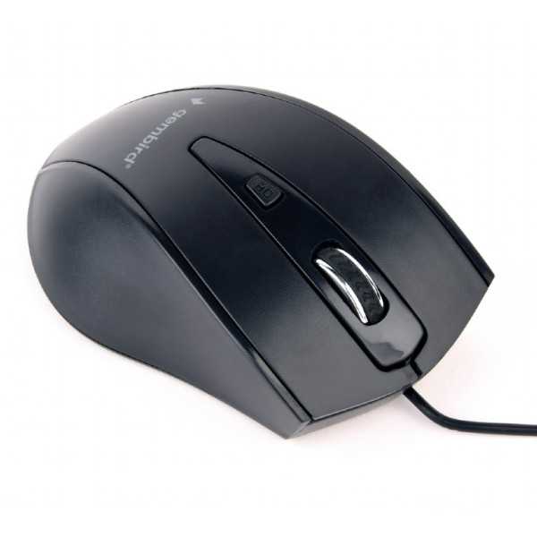 Gembird Mouse MUS-4B-02 USB laidinis standartinis juodas