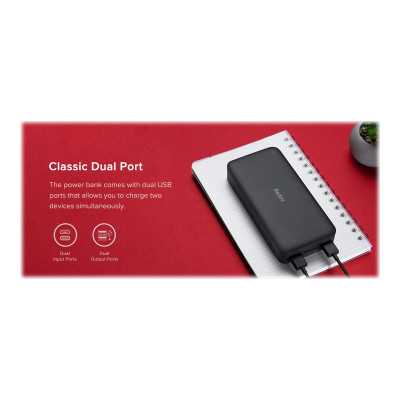 Xiaomi Redmi Fast Charge Power Bank 20000 mAh Black