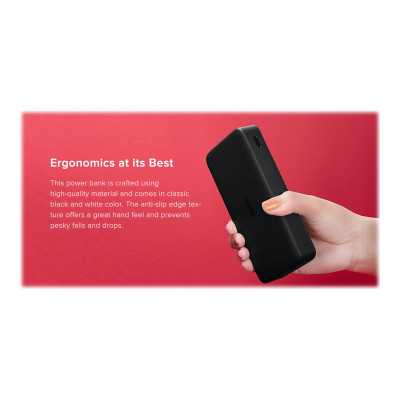 Xiaomi Redmi Fast Charge Power Bank 20000 mAh Black