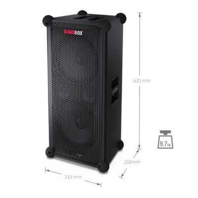 Sharp SumoBox CP-LS100 High Performance Portable Speaker Sharp Portable Speaker SUMOBOX CP-LS100 High Performance 120 W Portable