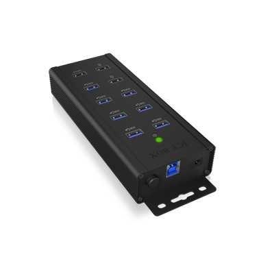 Raidsonic 7-port Industrial hub IB-HUB1703-QC3 USB Type-A