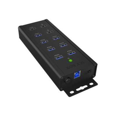 Raidsonic 7-port Industrial hub IB-HUB1703-QC3 USB Type-A