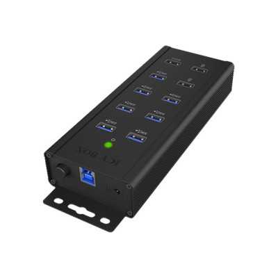 Raidsonic 7-port Industrial hub IB-HUB1703-QC3 USB Type-A