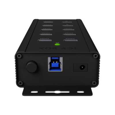 Raidsonic 7-port Industrial hub IB-HUB1703-QC3 USB Type-A