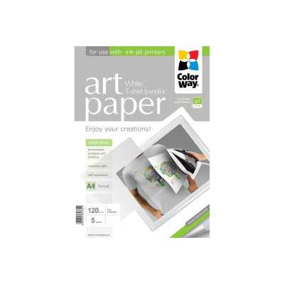 ColorWay ART Photo Paper T-shirt transfer (white) A4 120 g/m