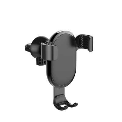 ColorWay Metallic Gravity Holder For Smartphone Clamp Black 6.5 " Fixation of the smartphone in one motion. Compact design, does