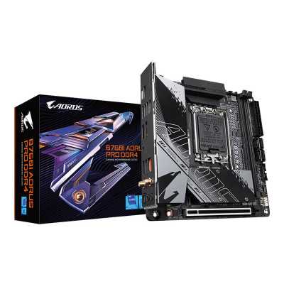 Gigabyte B760I AORUS PRO DDR4 1.0 M/B Processor family Intel Processor socket LGA1700 DDR4 DIMM Memory slots 2 Supported hard di