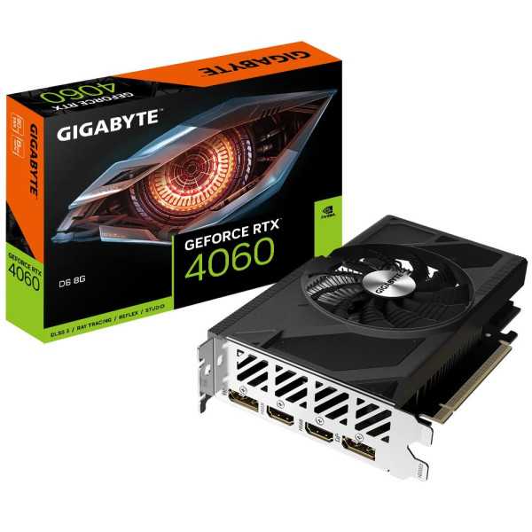 Vaizdo plokštė|GIGABYTE|NVIDIA GeForce RTX 4060|8 GB|GDDR6|128 bitų|PCIE 4.0 16x|Dviejų lizdų ventiliatorius|2xHDMI|2xDisplayPor