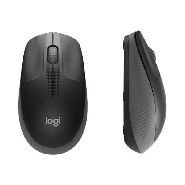 Logitech Viso dydžio pelė M190 Wireless Charcoal USB