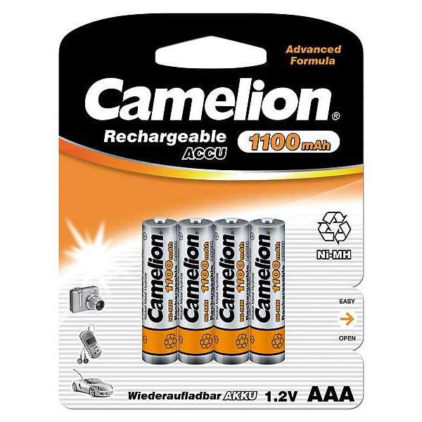 Camelion AAA/HR03 1100 mAh įkraunamos baterijos Ni-MH 4 vnt.